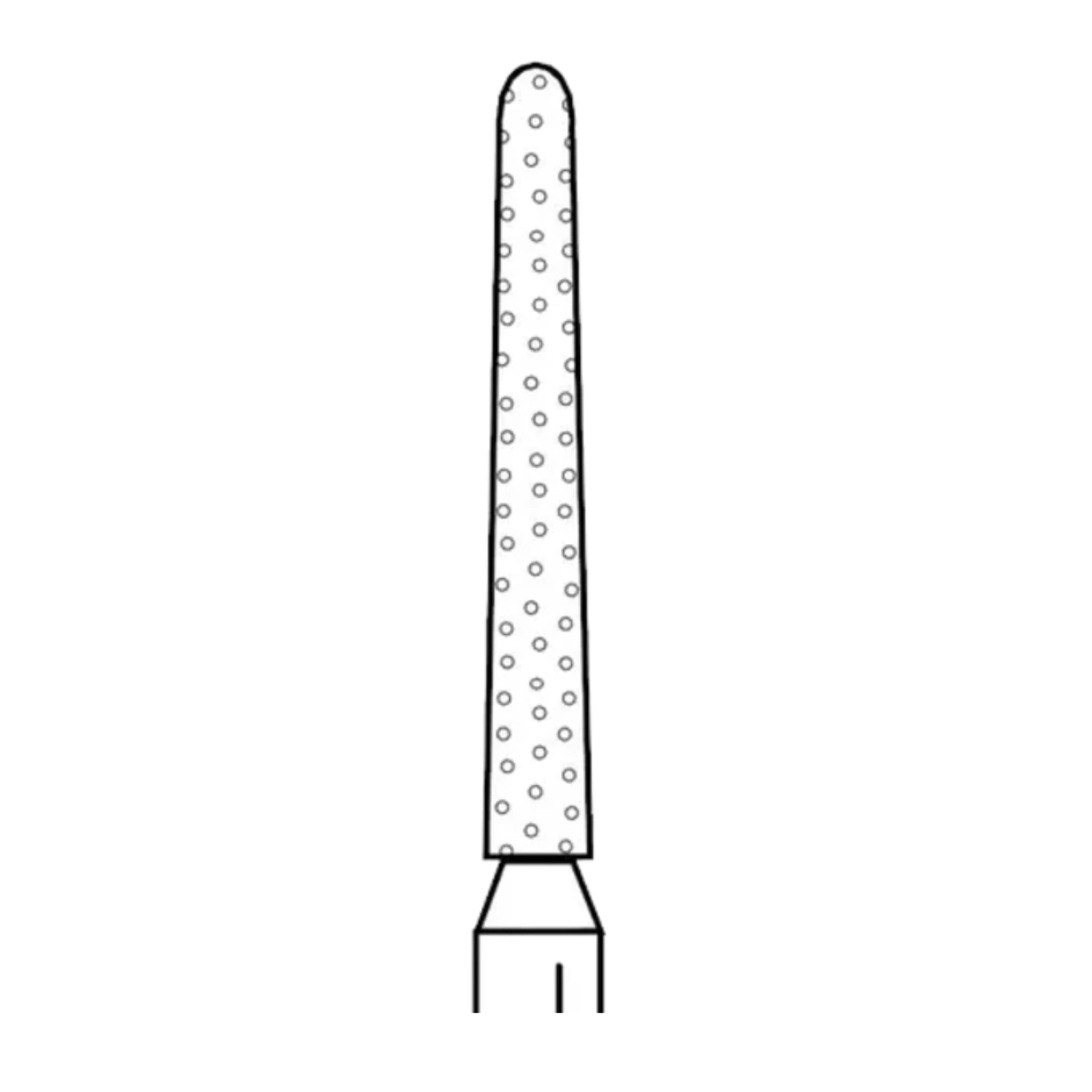 Two Striper Diamond Bur, FG, Round-End Taper, #781.10C, 1.3 mm Major/0.8 mm Minor Diameter, 10 mm Length, Coarse, Green, 5/Pk, 2015466 thumbnail 7