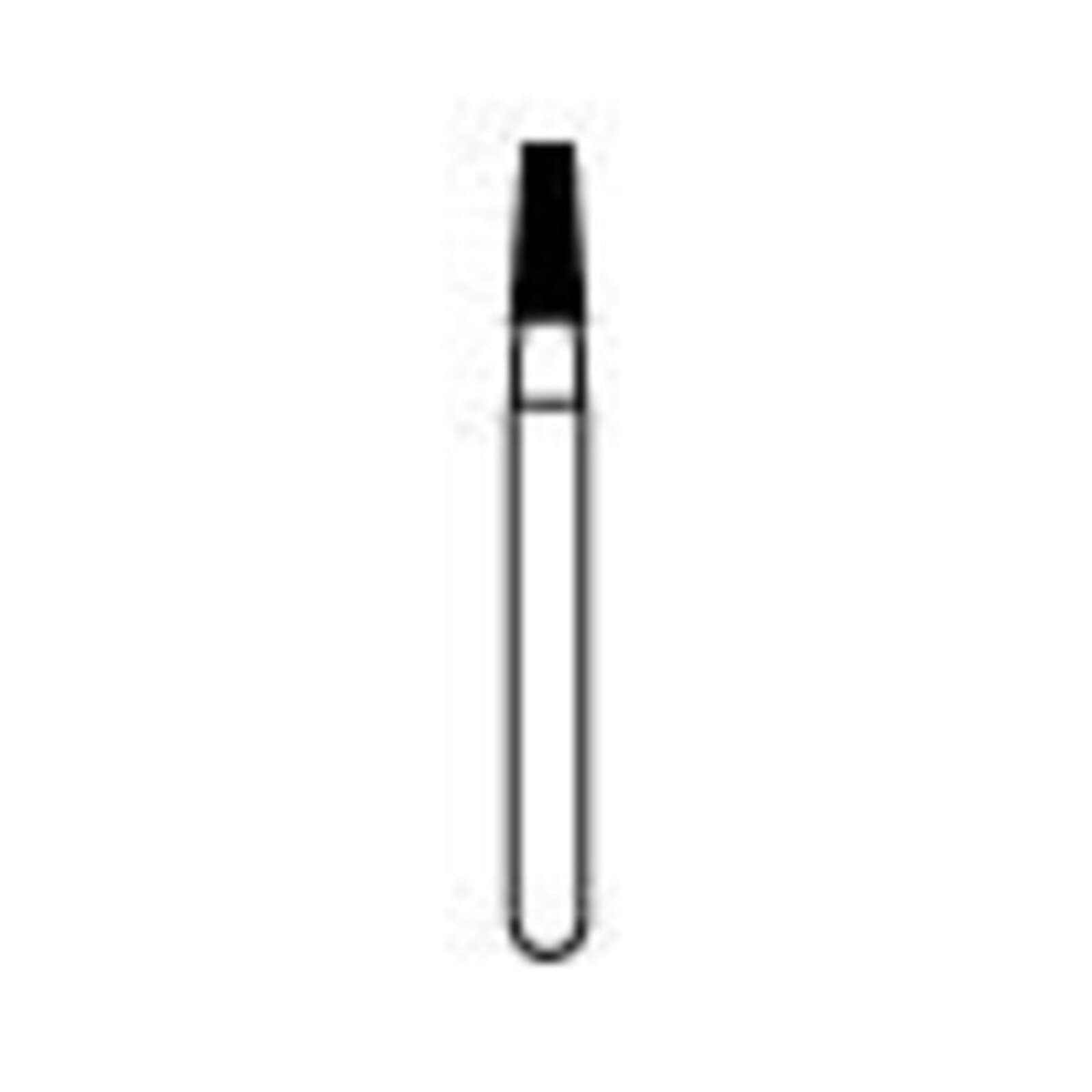 NTI Diamond Bur, FG, Taper Flat End, #C845-016, 1.6 mm, Coarse, Green, 5/Pk thumbnail 3