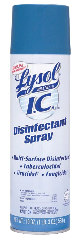 Lysol I.C. Disinfectant Spray with Control Flo Valve, 19 oz Aerosol Can, 95029 thumbnail 2