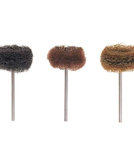 Hatho Miniature Scotch Brite Polishing Brushes, Handpiece, Fine, 12/Pk, 1670091 thumbnail 9