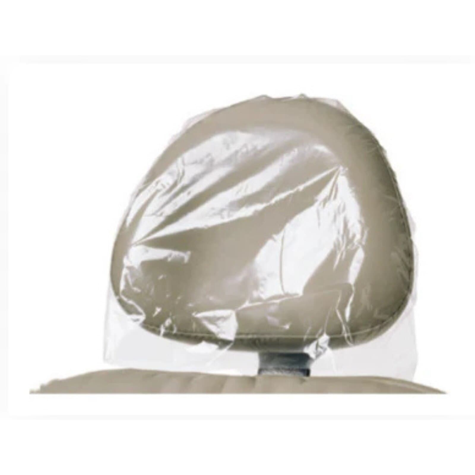 Plasdent Disposable Headrest Covers, Clear Plastic, Pleated, 11" x 9-1/2", 250/Bx, PS650 thumbnail 6