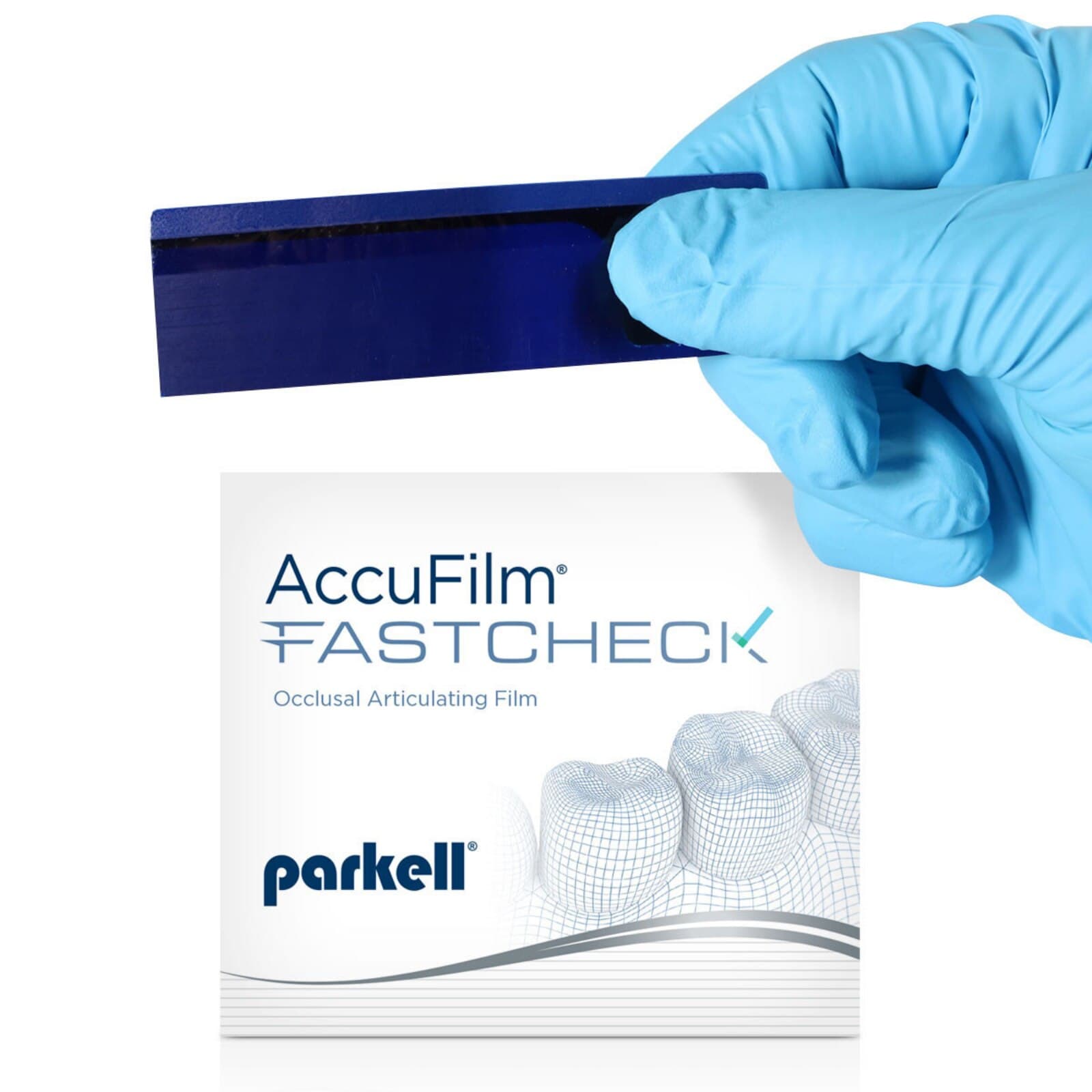 AccuFilm FastCheck Double-Sided Articulating Film, Blue/Blue, 100/Pk, S054 thumbnail 3