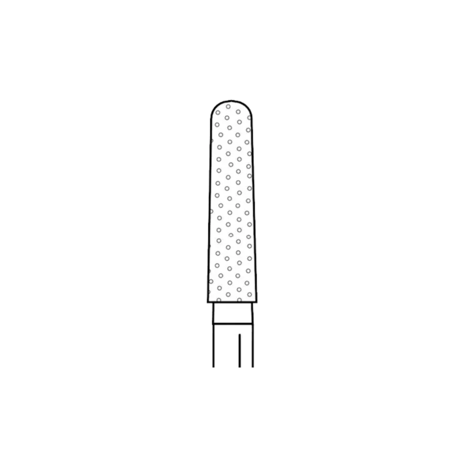 Two Striper Diamond Bur, FG, Round-End Taper, #784.8C, Coarse, Green, 2.0 mm Major/1.6 mm Minor Diameter, 8.0 mm Length, 5/Pk, 2015430 thumbnail 3