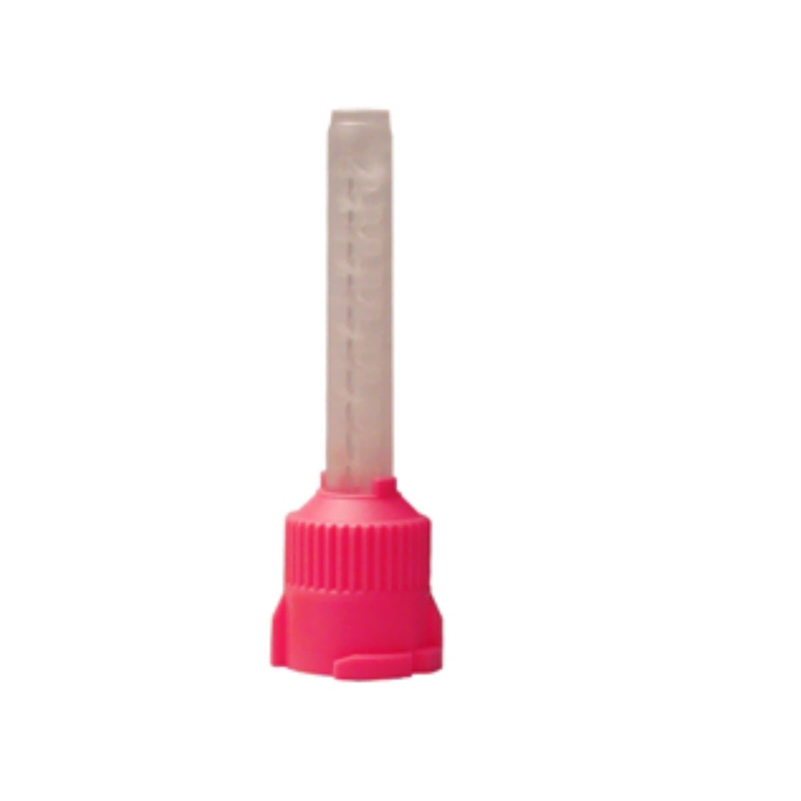 Defend T-Mix Mixing Tips, Short T-Style, 5.4 mm, Pink, 48/Pk, VP-8106T thumbnail 2