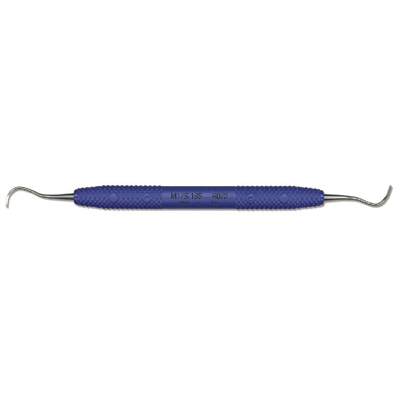 PDT Cruise McCall 17S/18S Universal Curette, Double-Ended, Nautical Blue Resin Handle, 6.5", R072 thumbnail 3