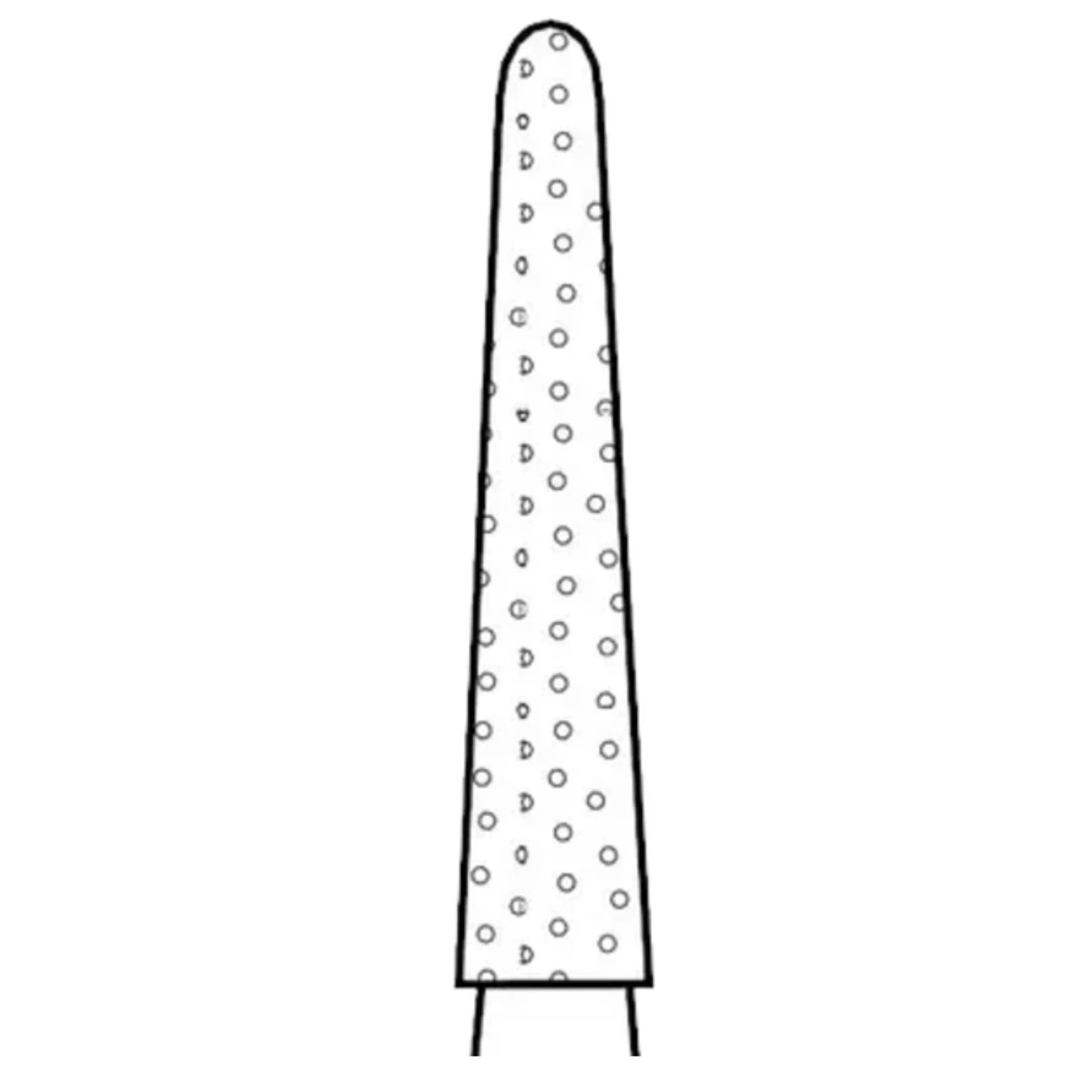 Two Striper Diamond Bur, FG, Round-End Taper, 767.9F, Fine, Red, 1.8 mm Major/0.9 mm Minor Diameter, 9 mm Length, 5/Pk, 2015485 thumbnail 3