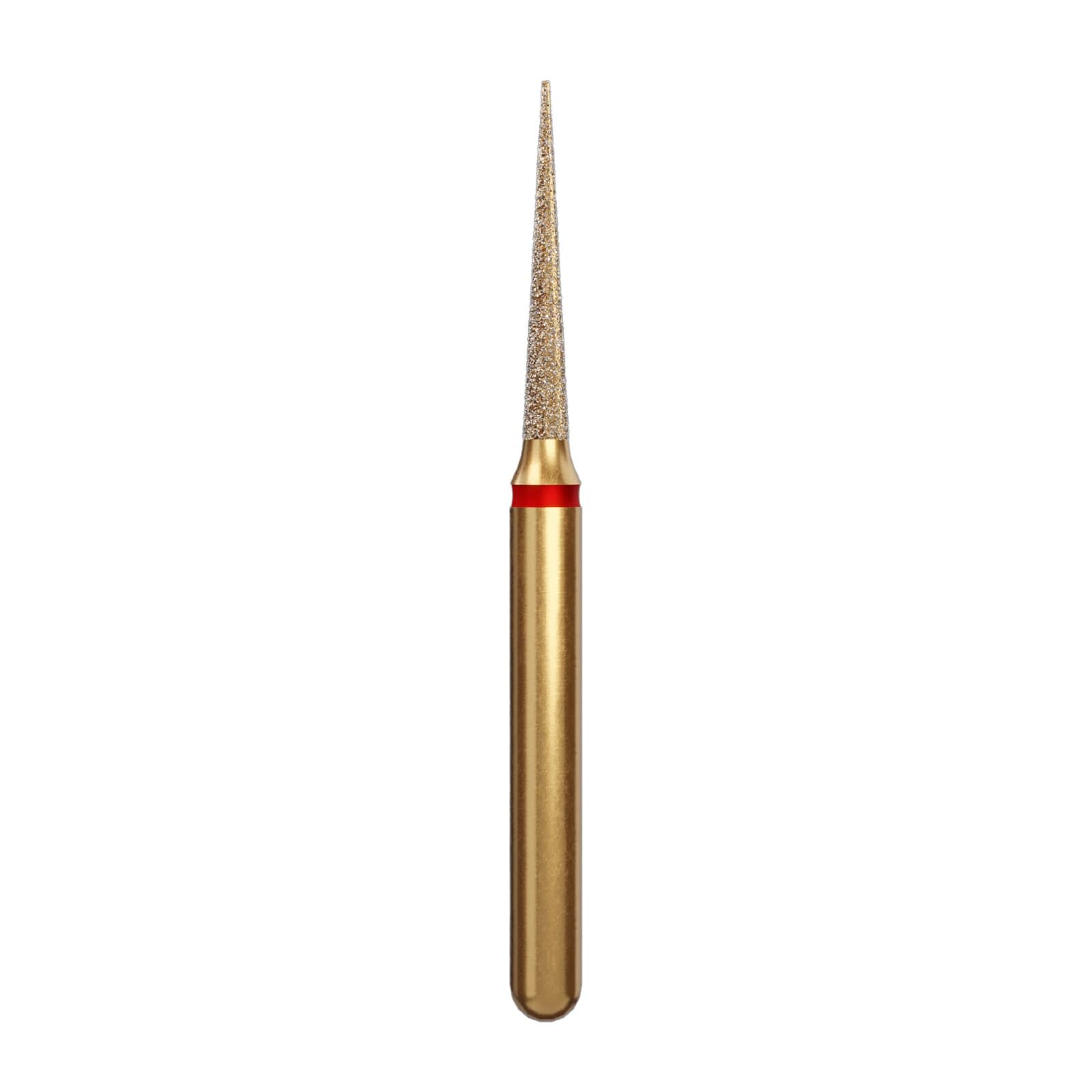 Alpen Multilayer Diamond Bur, FG, Flame #858, 1.2 mm, Fine Grit, Red, 5/Pk, R858F012FG thumbnail 2