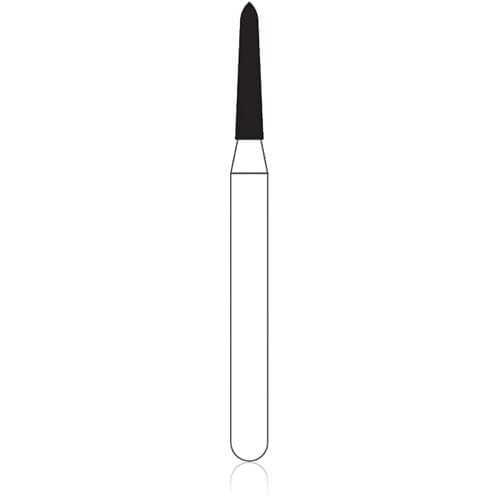 NTI FG Diamond Bur, Medium Grit, Curettage, Cone Bevel End, #879K-012, 1.2 mm Diameter, 10.0 mm Length, 5/Pk, M879K-012 thumbnail 2