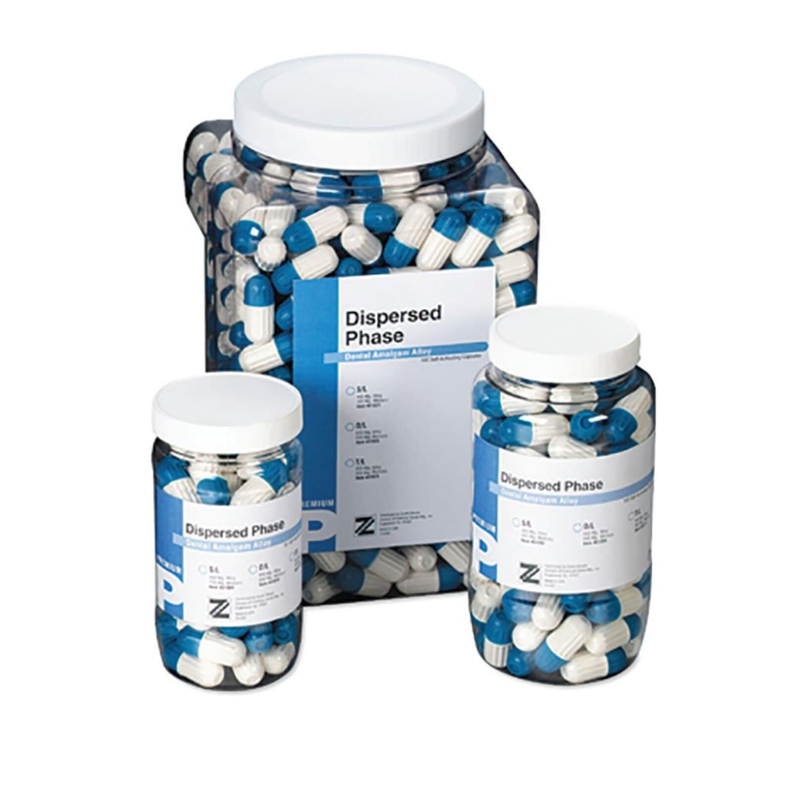 Zenith Premium Dispersed Phase Amalgam Alloy Capsules, 1 Spill, 400 mg, Regular Set, 50/Jar, 61008 thumbnail 3