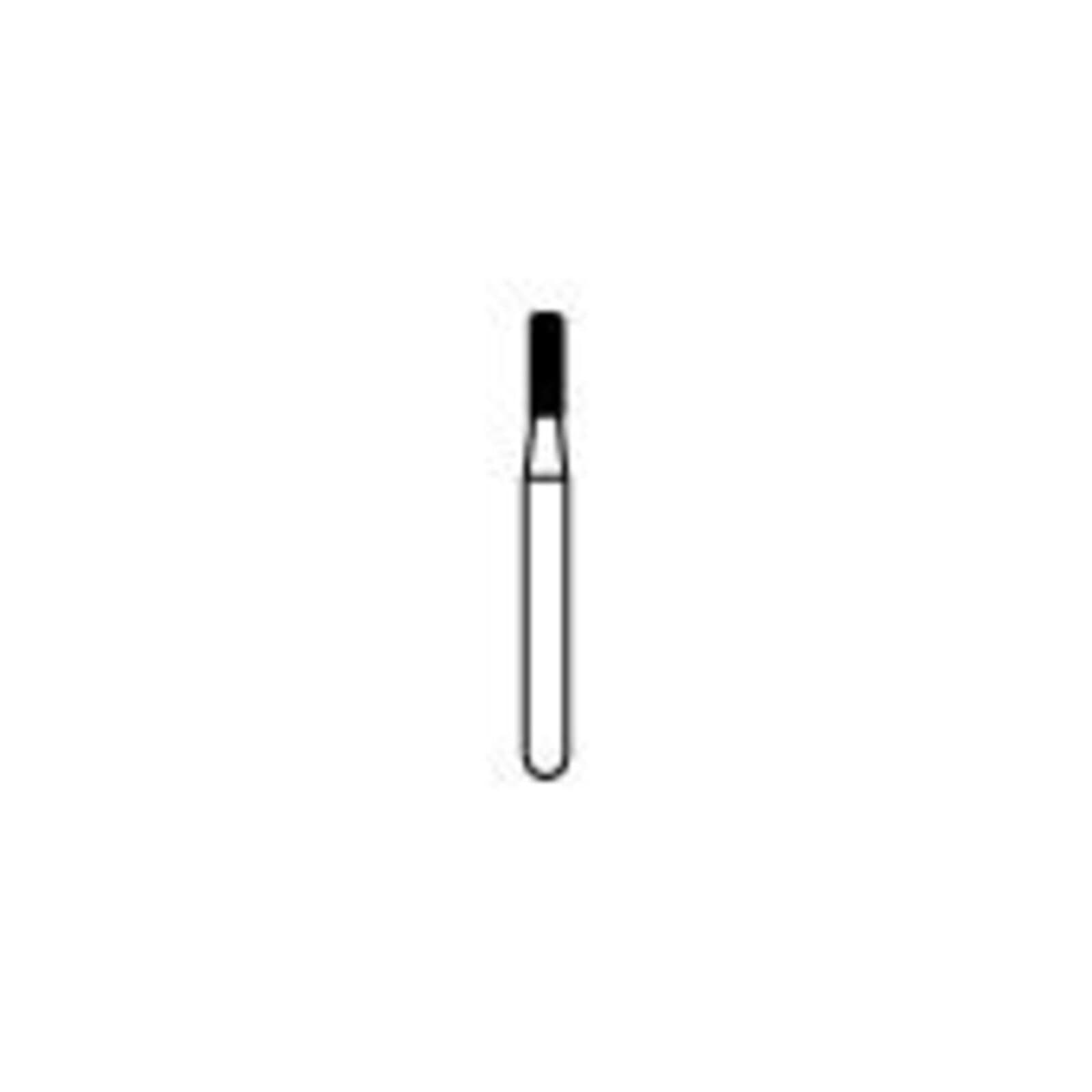 NTI FG Diamond Bur, Coarse, Modified Shoulder Cylinder, #835KR-012, 1.2 mm Diameter, 4.0 mm Length, 5/Pk, C835KR-012 thumbnail 2