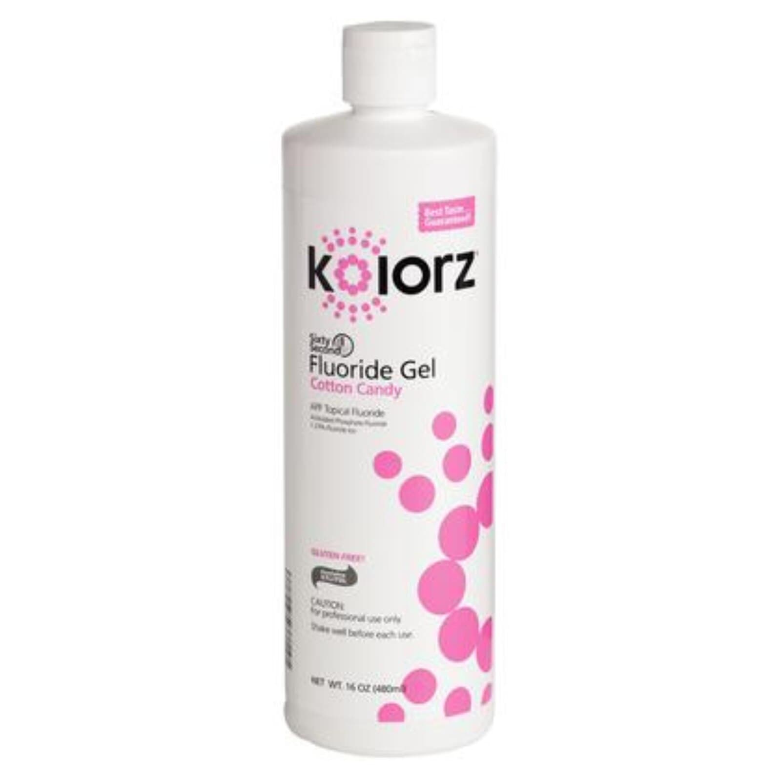 Kolorz Sixty-Second Fluoride Gel, Cotton Candy, 1.23% APF, Thixotropic, 16 oz Bottle, 777303 thumbnail 2