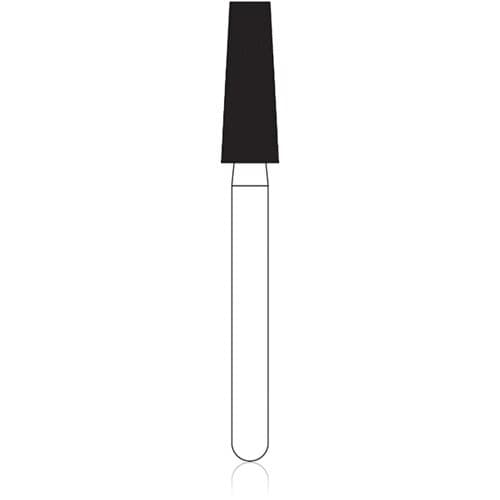 NTI HP Diamond Bur, Medium Grit, Flat End Taper, #846-025, 2.5 mm Diameter, 7.0 mm Length, M846-025HP thumbnail 2