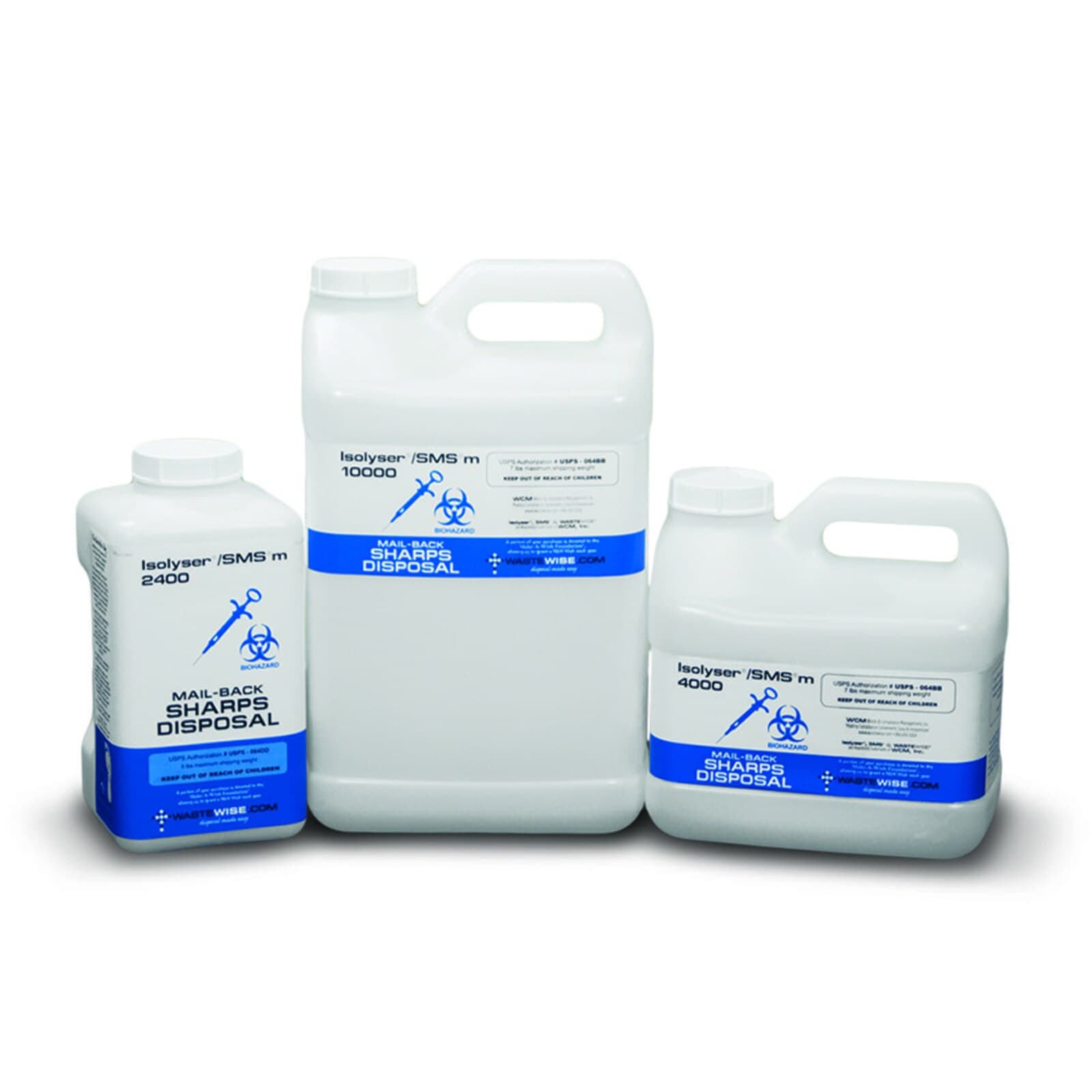 Isolyser SMS Sharps Mail-Back Disposal System, 3.3 Liter, 2/Pk, SMS2400M thumbnail 2