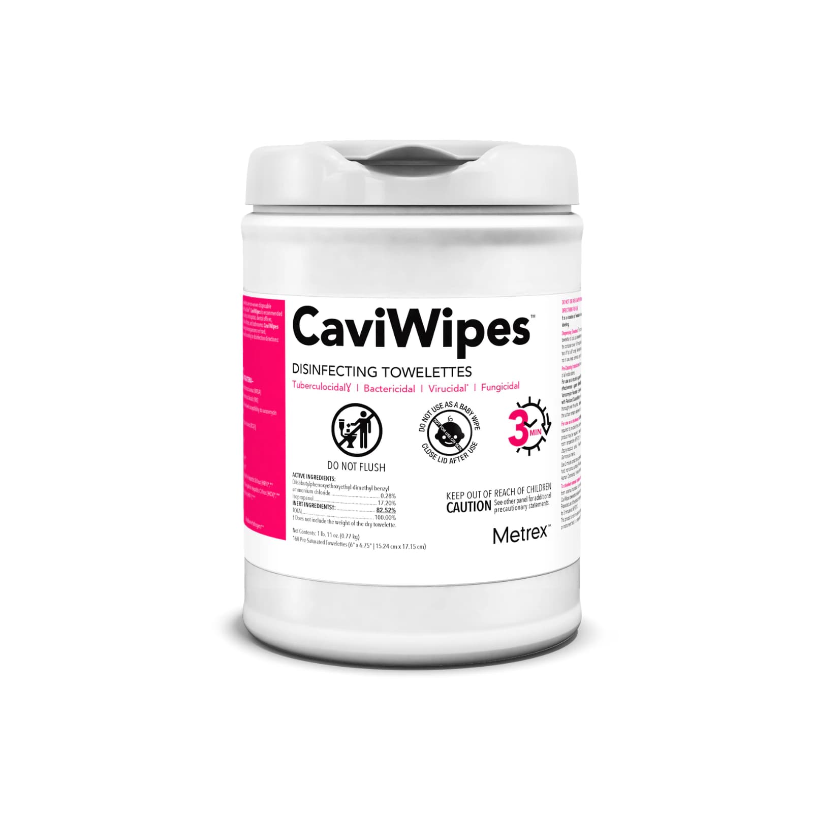 CaviWipes Disinfectant Towelettes, Large, 6" x 6.75", 160 Wipes/Canister, 13-1100 thumbnail 11