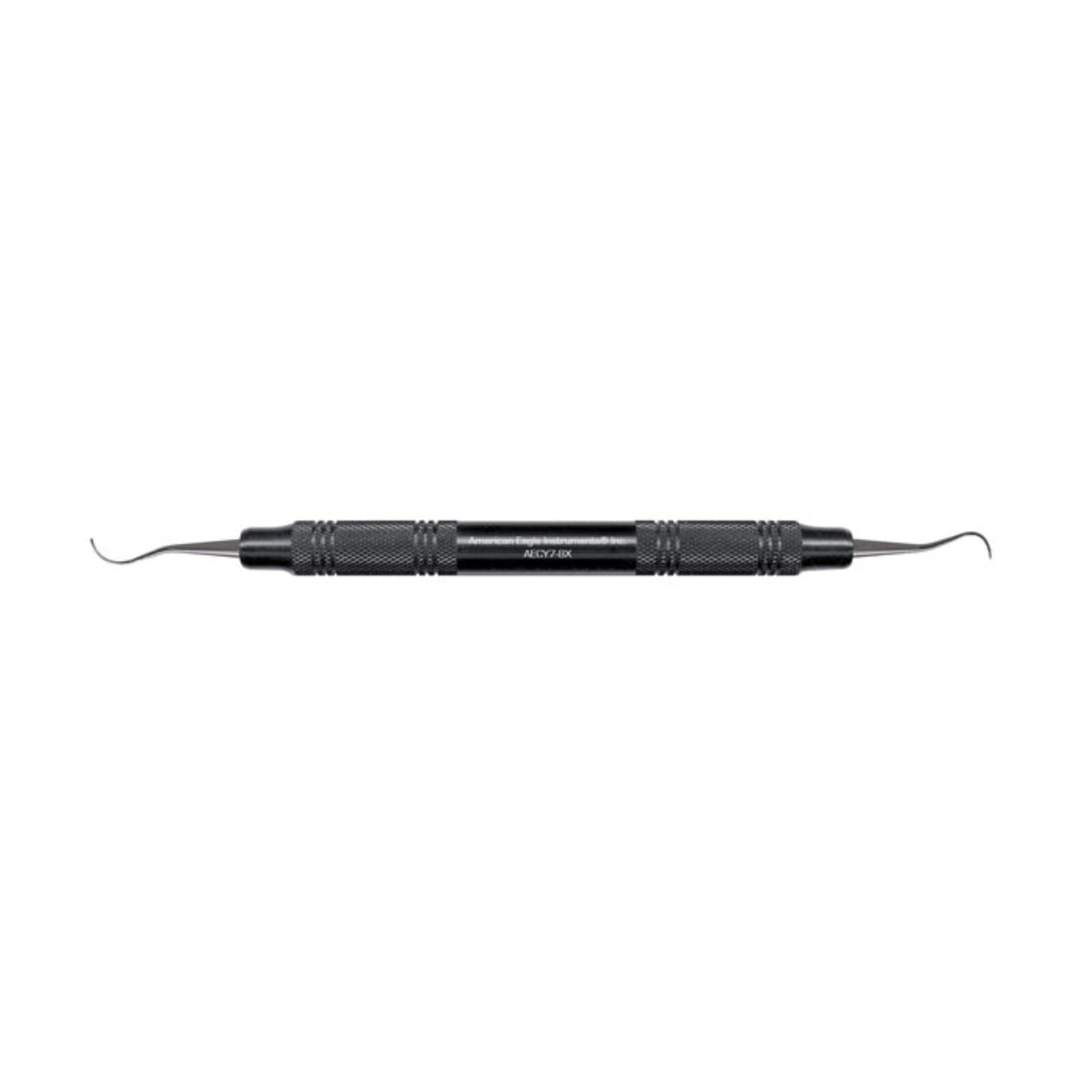 Universal Curette, Double-Ended, 7-8 Younger-Good, Small Curved Blade, EagleLite Resin Handle, Black, 1/Pk, AECY7-8X thumbnail 7
