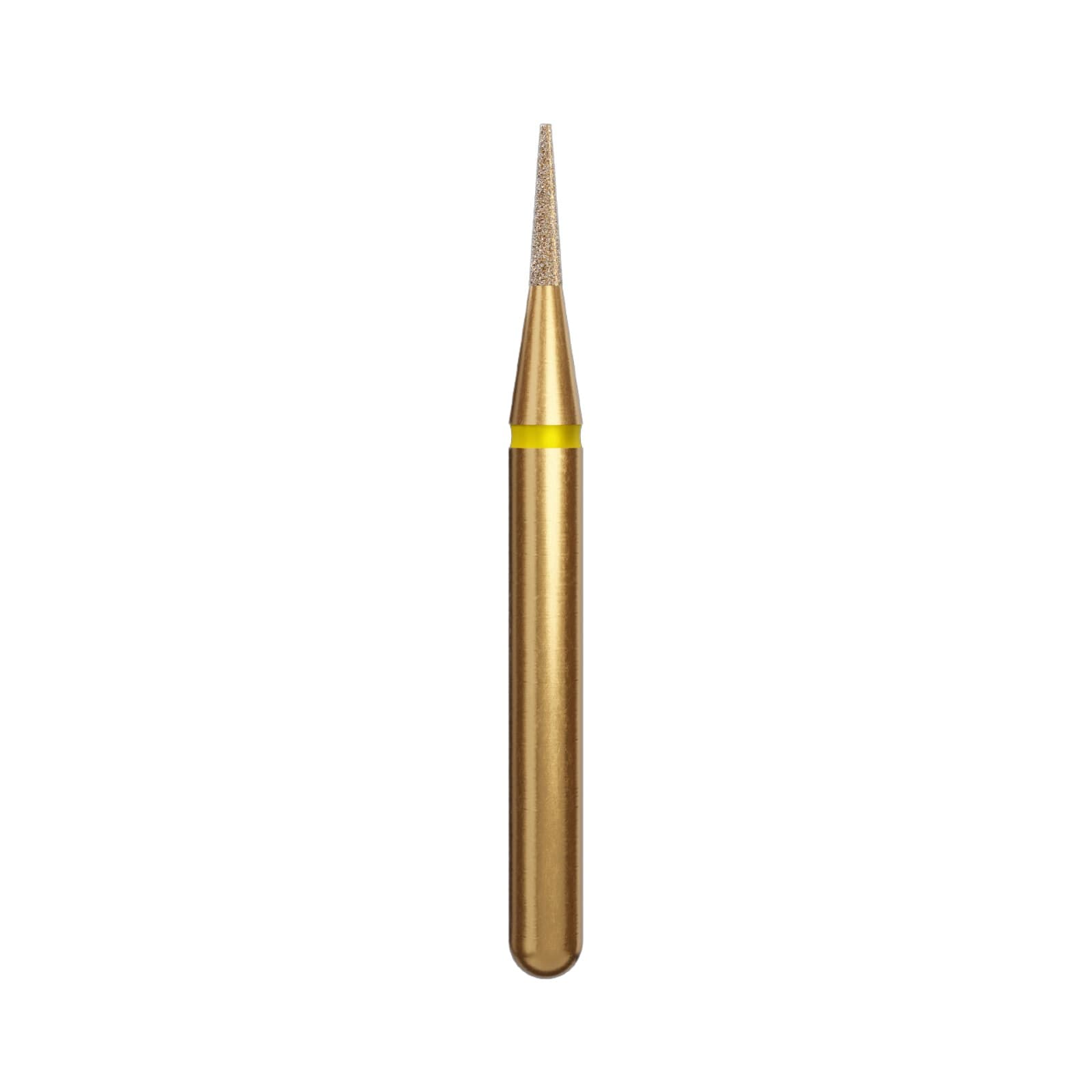 Alpen Multilayer Diamond Bur, FG, Flame #853, 0.8 mm, Extra Fine, Yellow, 5/Pk, R853EF008FG thumbnail 2