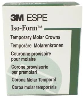 3M Iso-Form Temporary Molar Crowns, Tin-Silver Alloy, Upper Right First Molar, Size U60, 5/Box thumbnail 8