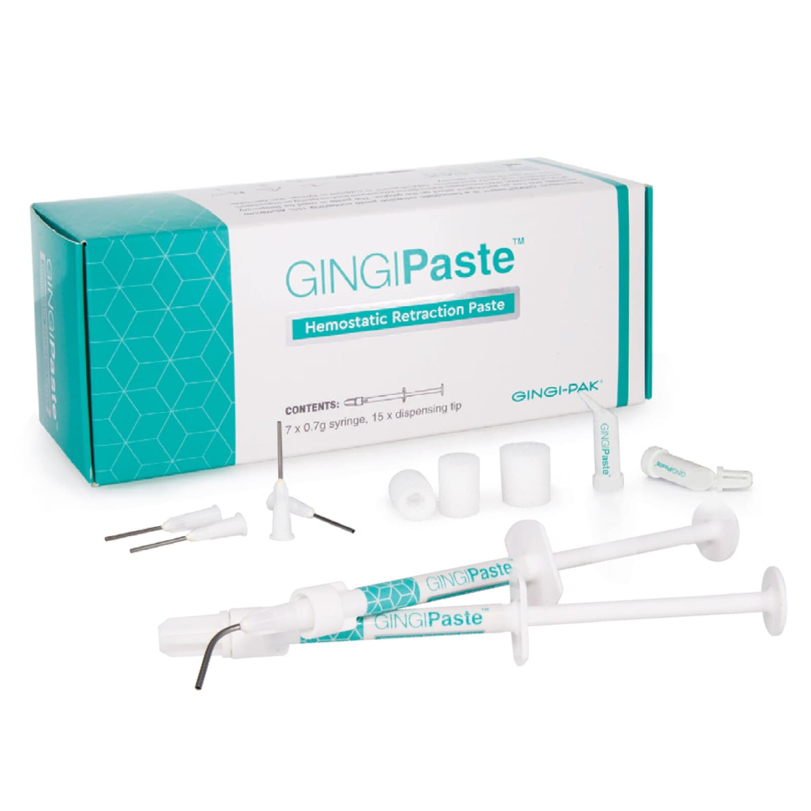 GingiPaste Hemostatic Retraction Paste Syringe Pack, 15% Aluminum Chloride, 0.7g x 7 Syringes with 15 Dispensing Tips, 12182 thumbnail 3
