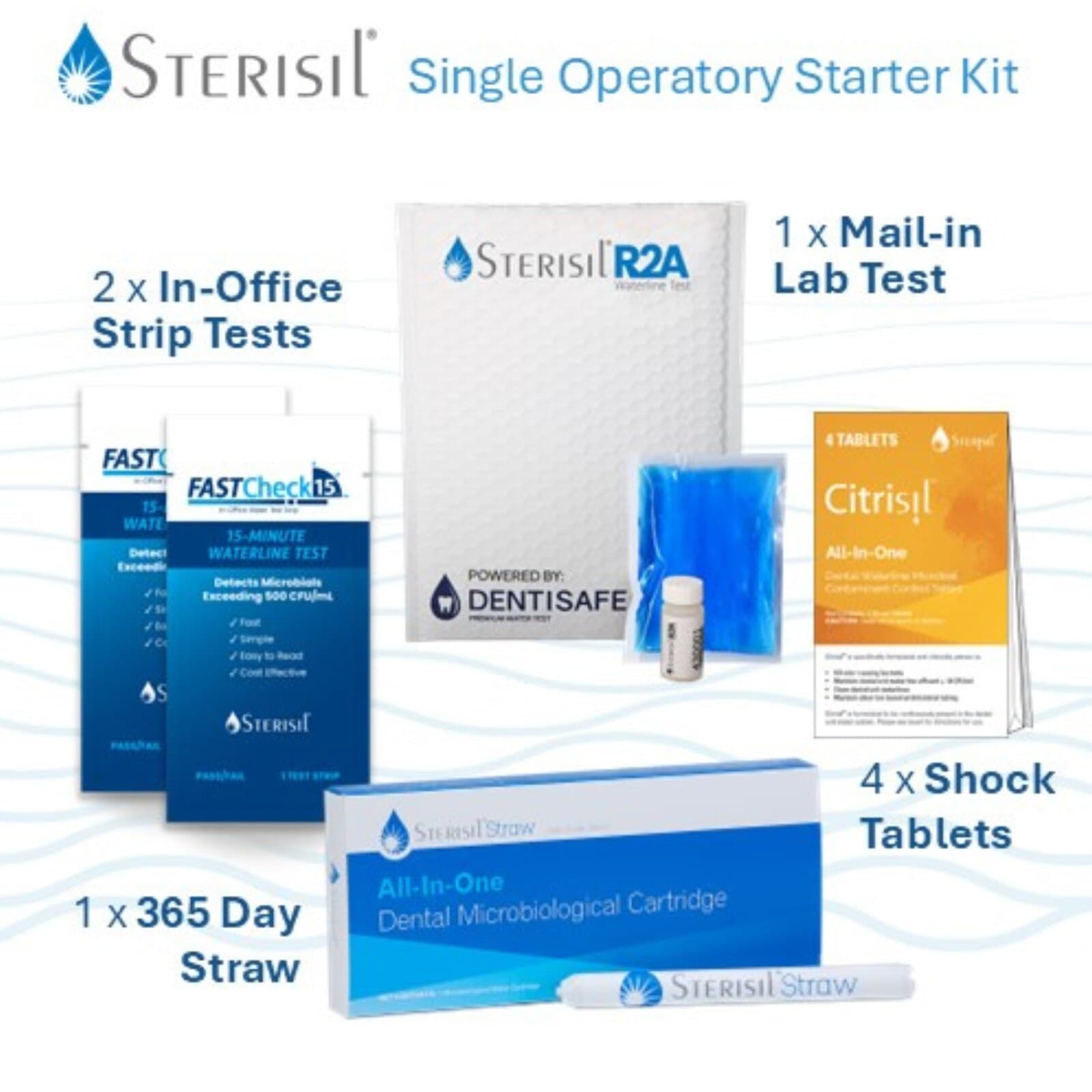 Sterisil Starter Kit for Waterline Compliance, Municipal Water, STK-S365M thumbnail 3