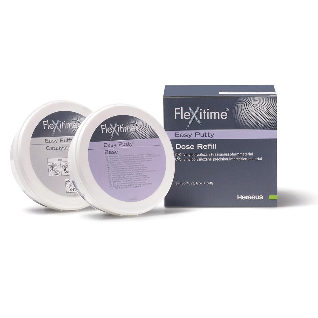Kulzer Flexitime Easy Putty VPS Impression Material Refill, 600 mL (300 mL Base + 300 mL Catalyst), 50034802 thumbnail 7