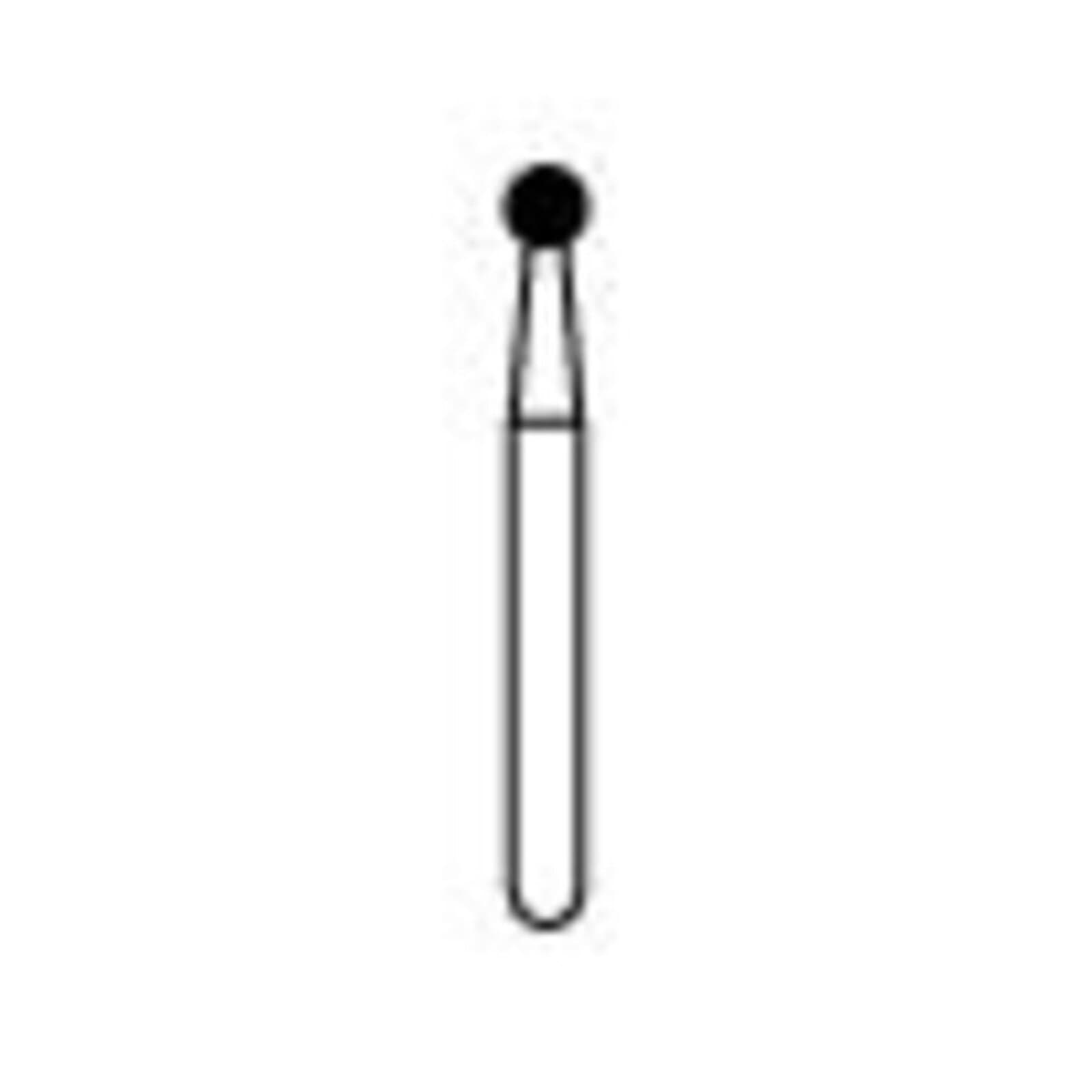 NTI Diamond Bur, FG, Round, #801, 1.8 mm, Fine Grit, Red, 5/Pk, F801-018 thumbnail 7