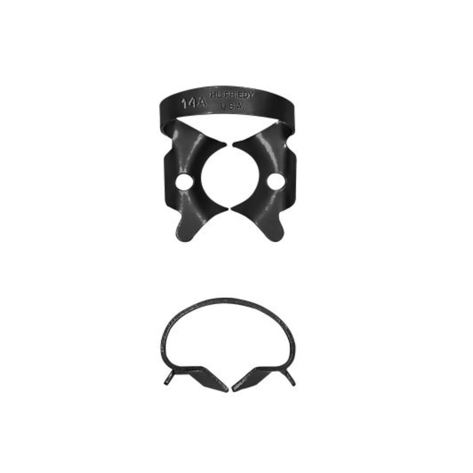 Hu-Friedy Rubber Dam Clamp #14A Black Line, Winged Molar, RDCM14AX thumbnail 2