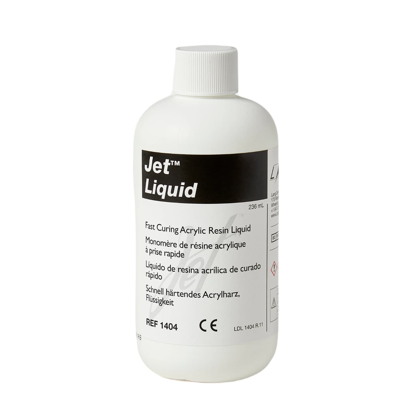 Lang Dental Jet Repair Acrylic Liquid, Self-Curing Resin, 118 ml (4 oz) Bottle, 1403 thumbnail 7