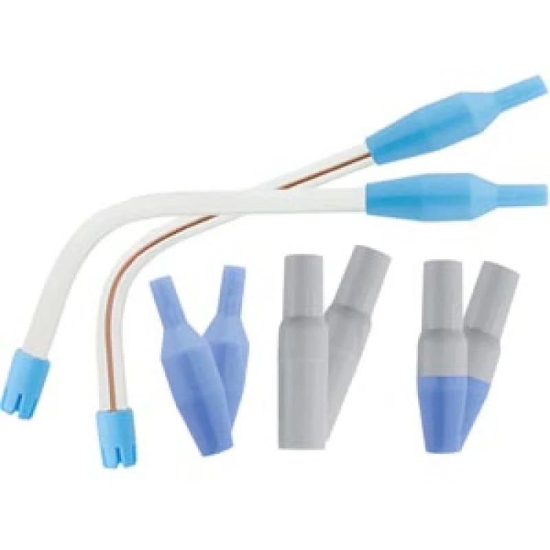 Safe-Flo Saliva Ejector, White Tube with Blue Tip, One-Way Valve, Latex-Free, 100/Bag, M1000WHBU thumbnail 7
