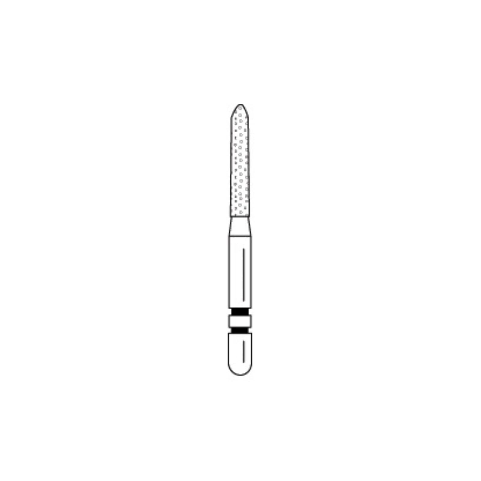 Two Striper Diamond Bur, FG, Bevel-End Cylinder, #251.8C, Coarse, Green, 1.2 mm Major Diameter, 5/Pk, 2015069 thumbnail 3