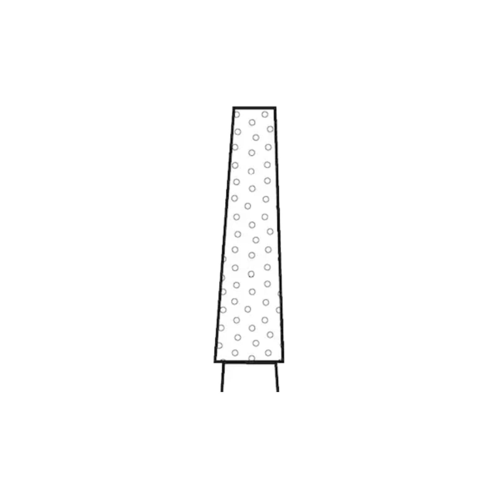 Two Striper Diamond Bur, FG, Flat-End Taper, L701.9C, Coarse, Green, Long Shank, 1.8 mm Major/0.9 mm Minor, 5/Pk, 2015657 thumbnail 3