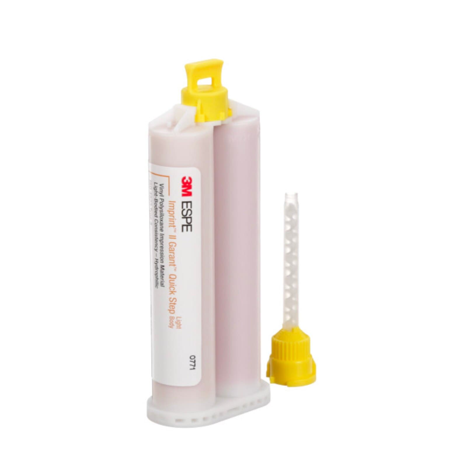 3M Imprint II Garant Quick Step Light Body VPS Impression Material Refill, Orange, 4 x 50 ml Cartridges with 20 Yellow Mixing Tips, 9578 thumbnail 2