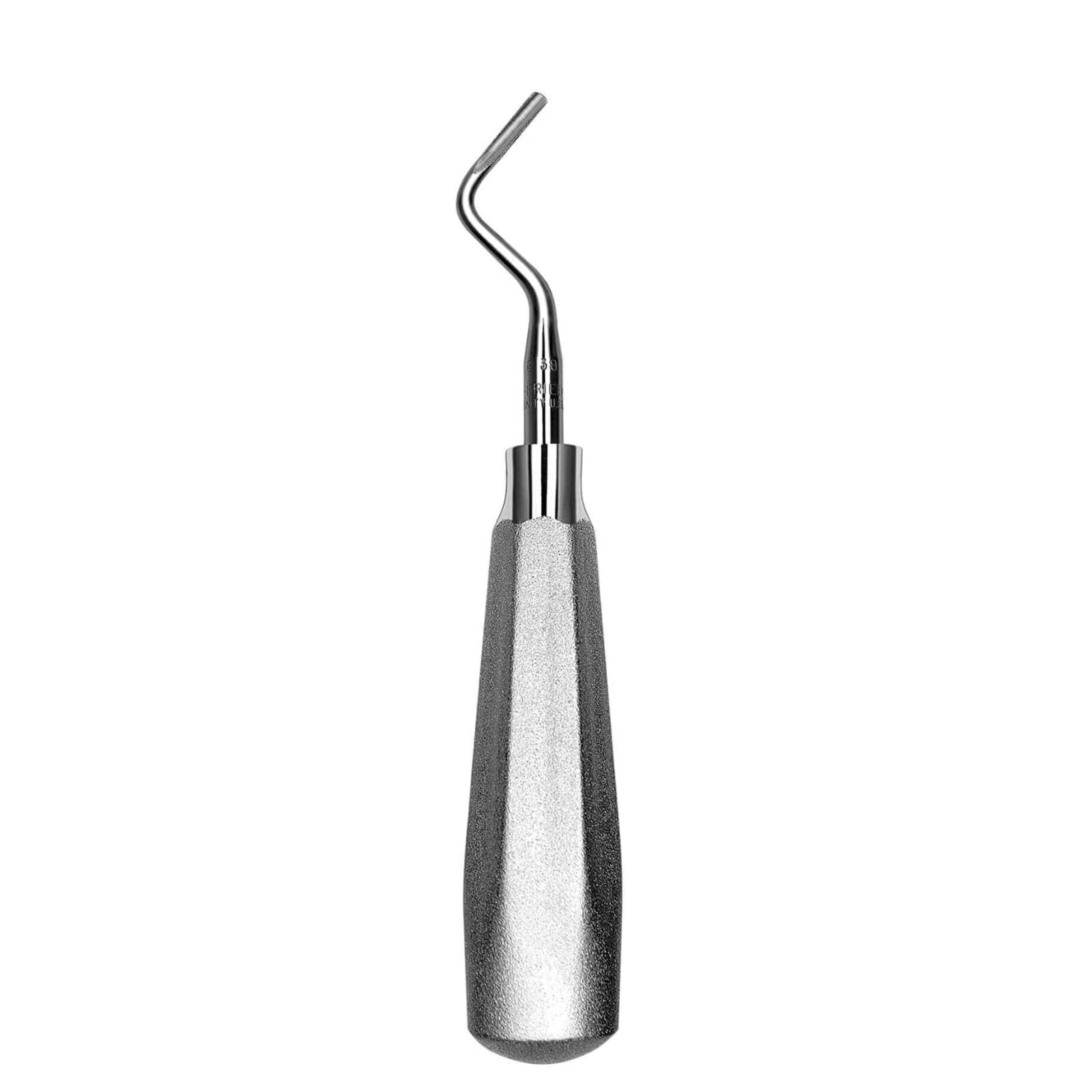 Hu-Friedy #38 Serrated Surgical Elevator, Single End, #510 Large Tapered Hexagon Handle, Stainless Steel, E38 thumbnail 2