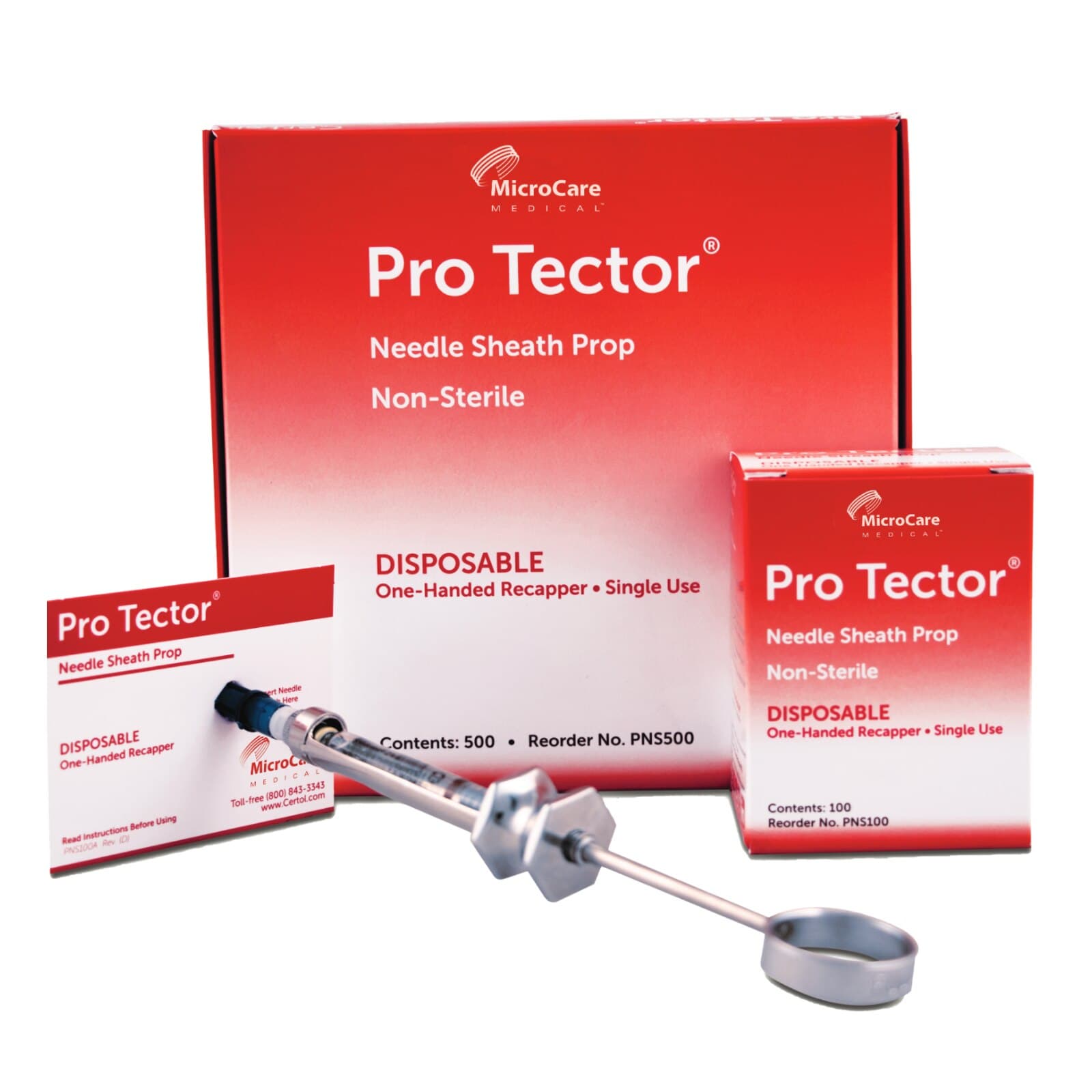 ProTector Needle Sheath Prop, Disposable One-Handed Needle Recapping Device, 2.5" x 3.25", 500/Pk, PNS500 thumbnail 6
