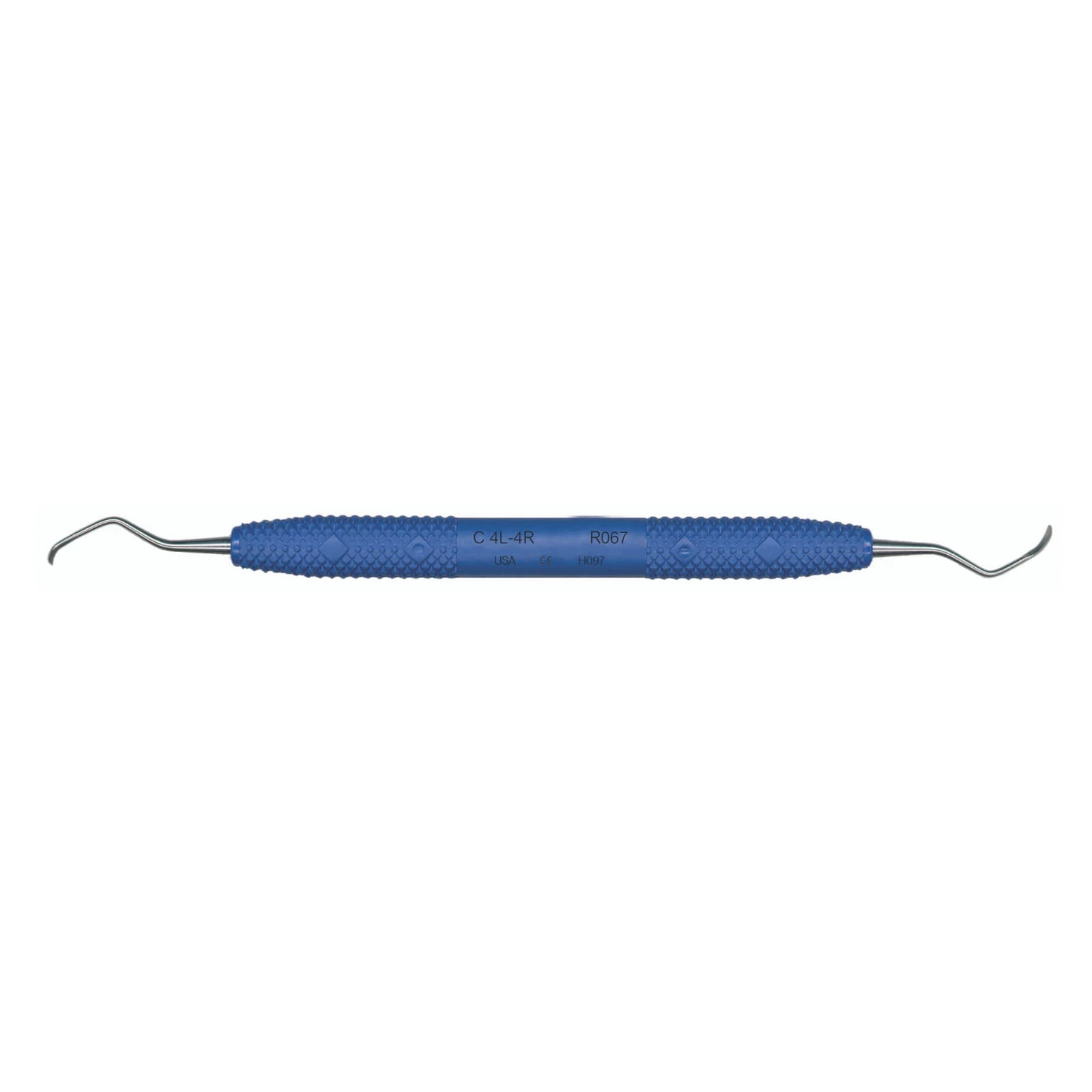 PDT Cruise Columbia 4L/4R Universal Curette, Double-Ended, Nautical Blue Resin Handle, 6.5", R067 thumbnail 7