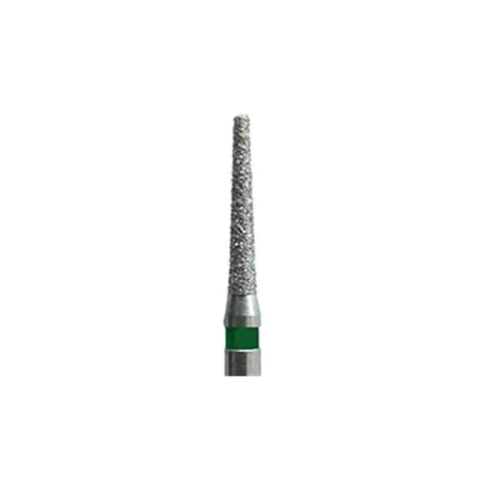 Meisinger Multi-Use Diamond Bur, FG, Long Tapered Flat End, #847G, 1.2 mm Head, Coarse, Green, 5/Pk, 847G-012-FG thumbnail 4