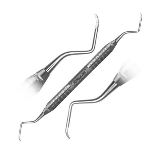Hu-Friedy Curette DE Prichard 1/2, Double End, #2 Octagonal Handle, Surgical, Stainless Steel thumbnail 3