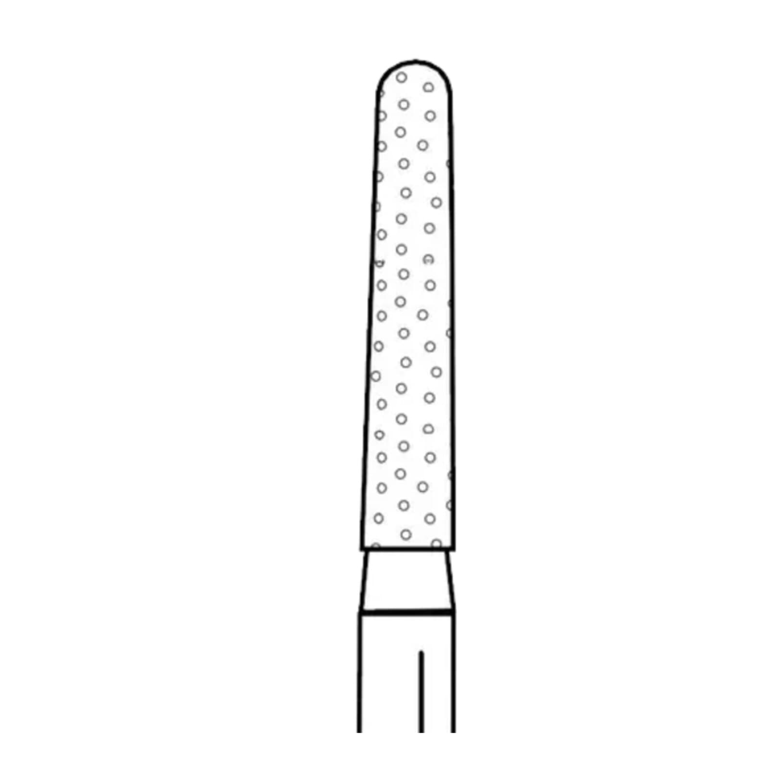 Two Striper Diamond Bur, FG, Round-End Taper, 783.8C, 1.7 mm Major/1.3 mm Minor Diameter, 8 mm Length, Coarse, Green, 5/Pk, 2015427 thumbnail 7