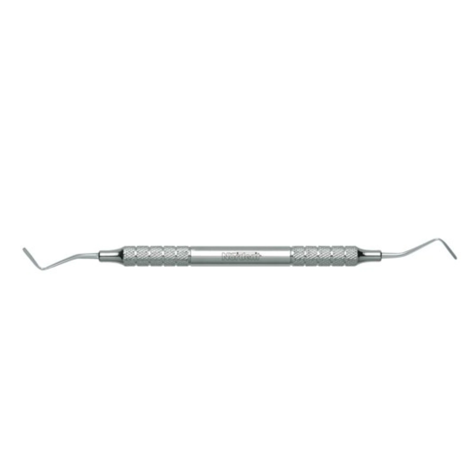 Nordent Gingival Cord Packer #N113, Double End, Plain (Smooth), 45 Degree Offset Blades, Medium Round Handle - Gingival Cord Packing Instrument – # N113, Straight Blades, Double End - Plain (Smooth) - Image 1