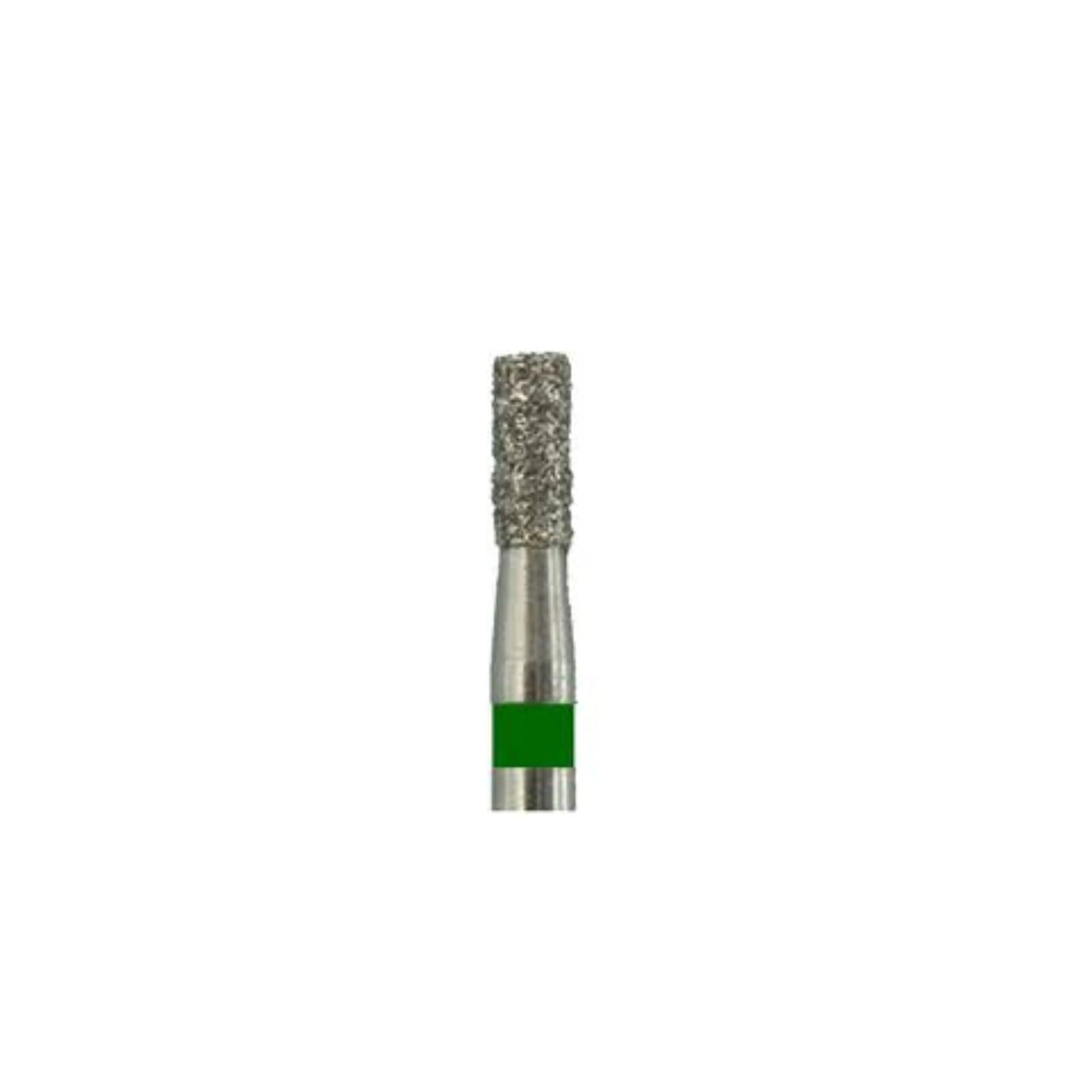 Meisinger Multi-Use Diamond Bur, FG, Cylinder, Flat End, #835G, 1.4 mm Head Diameter, Coarse (Green), 5/Pk, 835G-014-FG thumbnail 3