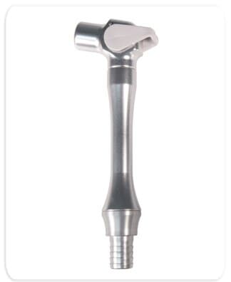Bull Frog Ergo Vac 110 Degree HVE Handpiece, Aluminum, with 1/2" Swivel Tubing Adapter, Autoclavable, 1/Pk, B11171 thumbnail 3