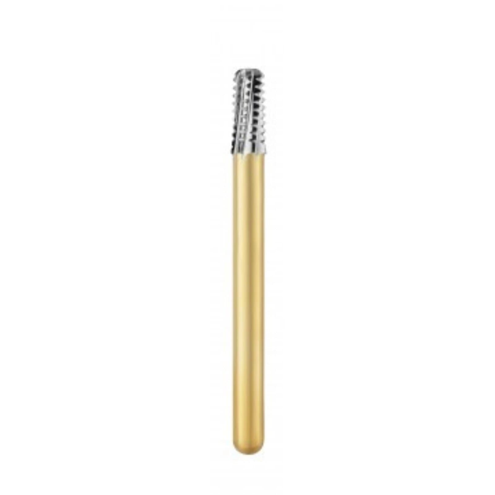 Great White Ultra Carbide Bur, FG, Flat End Taper, #GWU 845KR-018, 1.8 mm Head Diameter, 4 mm Head Length, 5/Pkg thumbnail 2