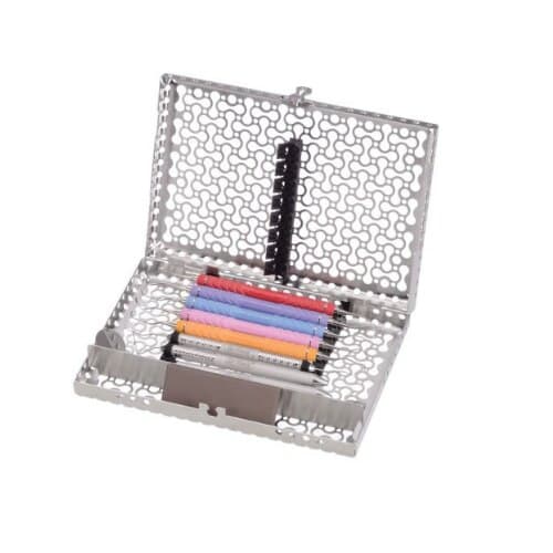 Hu-Friedy IMS Infinity Series 8-Instrument Cassette, Small, Blue, 8" x 1.25" x 5.5", IMN5088 thumbnail 2