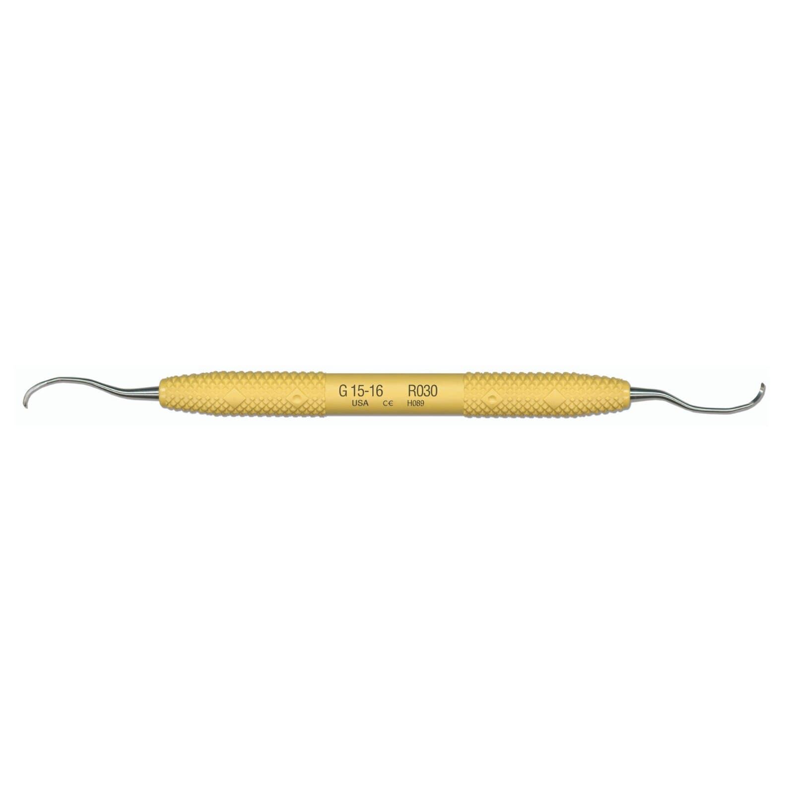 PDT Amazing Gracey 15/16 Curette, Double-Ended, Sunshine Yellow Resin Handle, 6.5" Long, R030 thumbnail 7