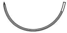 Look Plain Gut Absorbable Suture, 4-0, 18"/45 cm, C31 Reverse Cutting Needle, 24 mm 1/2 Circle, 12/Pk, 599B thumbnail 2