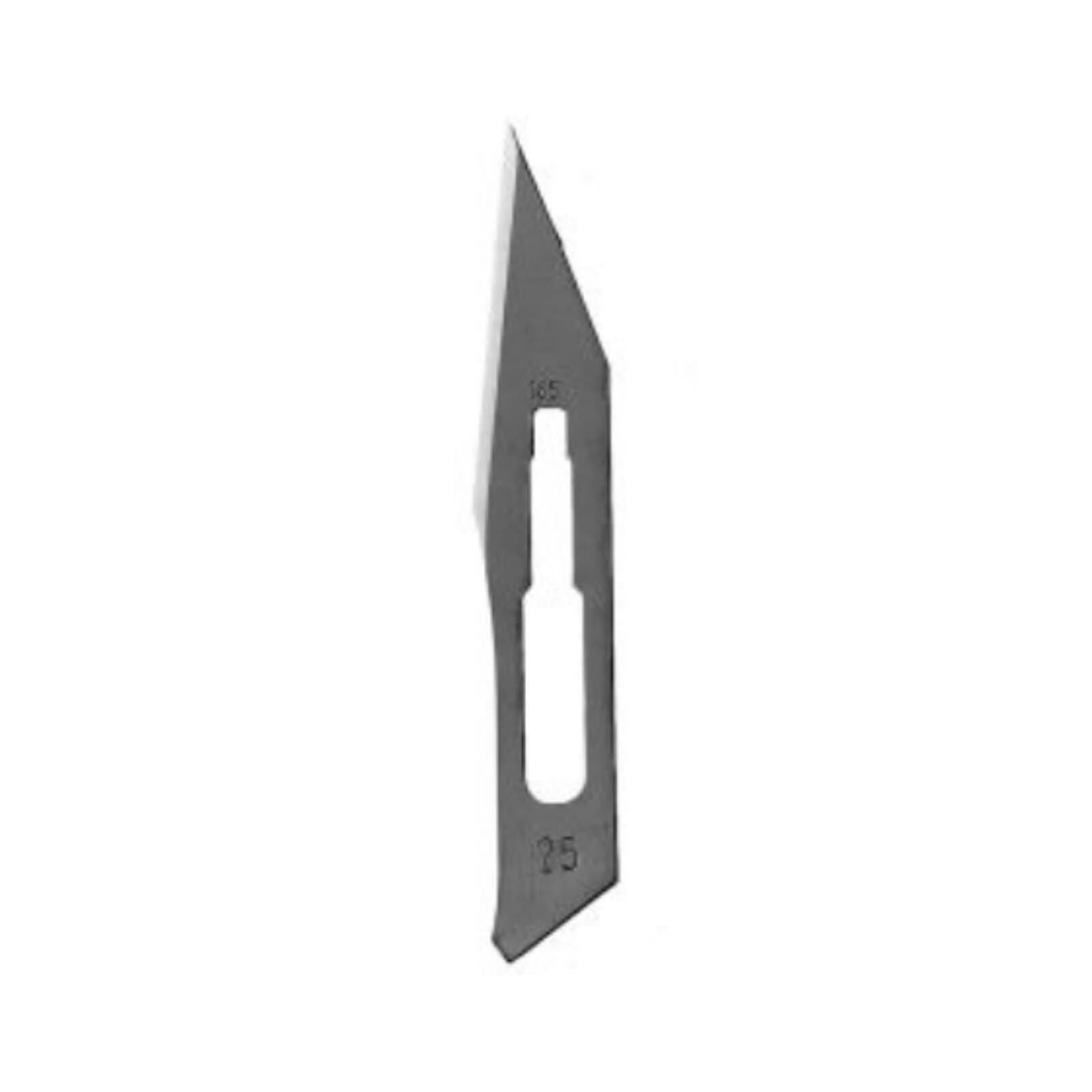 Hu-Friedy #25 Sterile Carbon Steel Surgical Blade, Single Use, 100/Box, 10-255-25 thumbnail 2