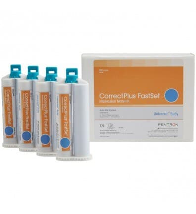 Correct Plus Hydrophilic VPS Impression Material, Universal Body, Fast Set, 50 mL Cartridges, 4/Pack, Q36B thumbnail 3