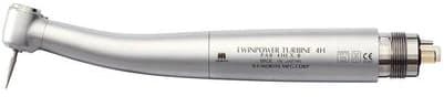 J. Morita TwinPower Turbine Basic High-Speed Handpiece, 4-Hole, Non-Optic, Push Button, Chrome Body, 1/Pk, 16-5360838 thumbnail 3