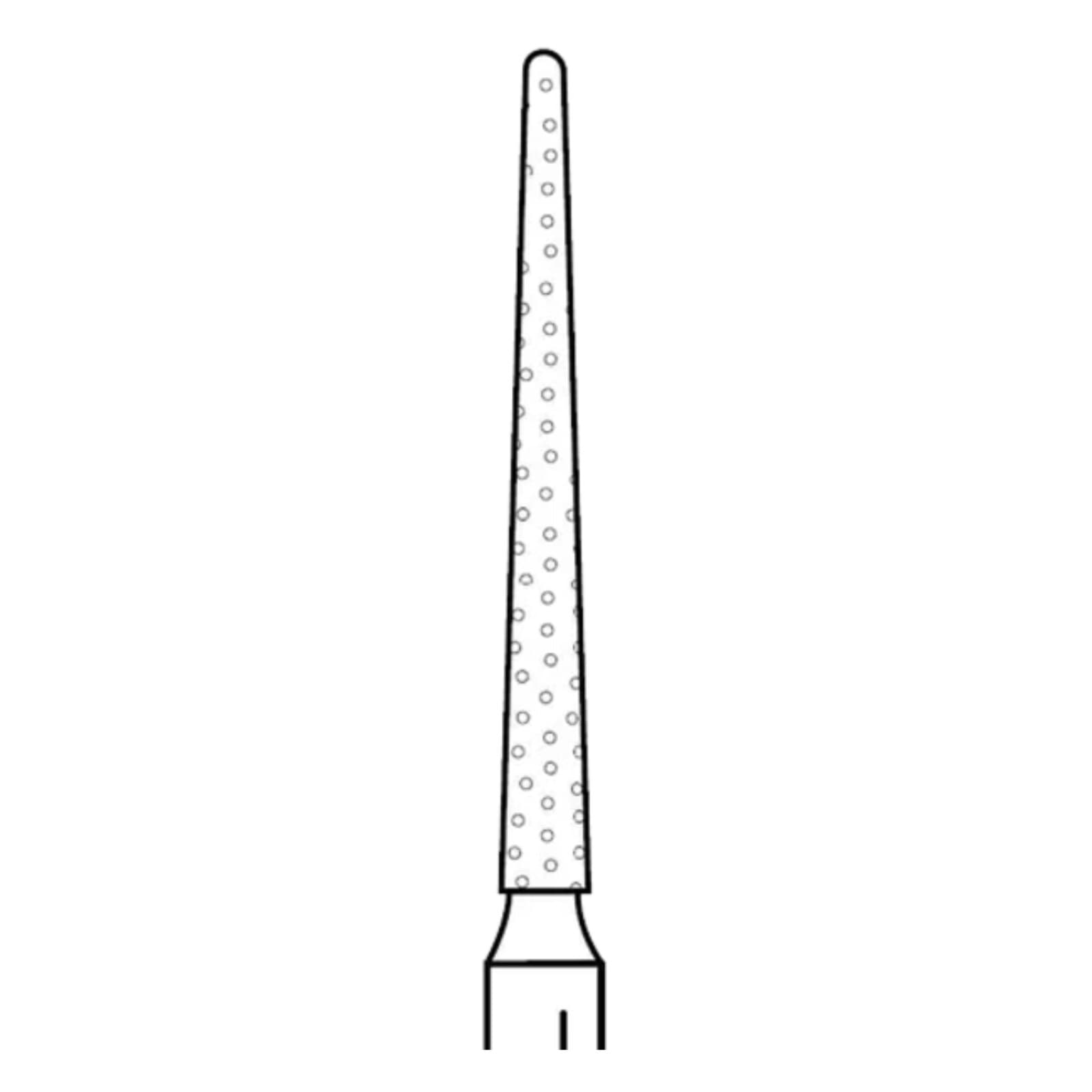 Two Striper Diamond Bur, FG, Cone, #797.11, 1.2 mm Major/0.6 mm Minor Diameter, 11 mm Length, Medium, Blue, 5/Pk, 2015039 thumbnail 3
