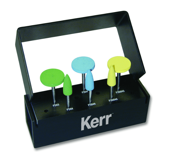 Kerr CeraGlaze Porcelain Adjusting & Polishing Lab Logic Set, Extraoral, 17 mm Square Edge Wheels & Points, LS-911 thumbnail 7