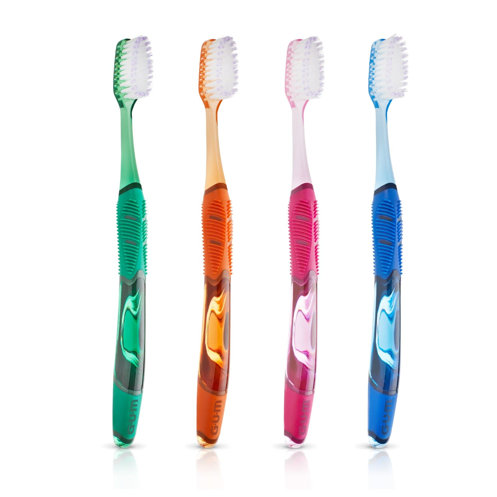 GUM Technique Deep Clean Toothbrush, Full Head, Soft Bristles, Bi-Level, Assorted Colors, 12/Pack, 524PG thumbnail 2